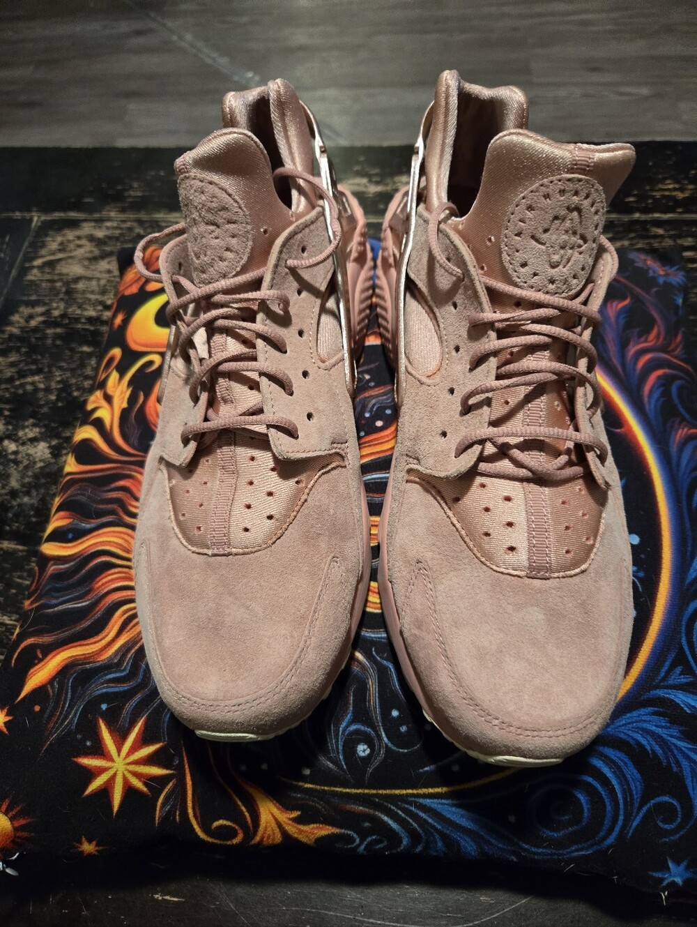 Nike Men's Suede High-Top Sneakers in Dusty Pink
